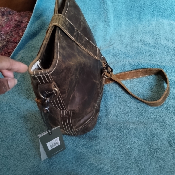 Myra Bag Dark Brown Leather Shoulder Bag - Picture 9 of 9